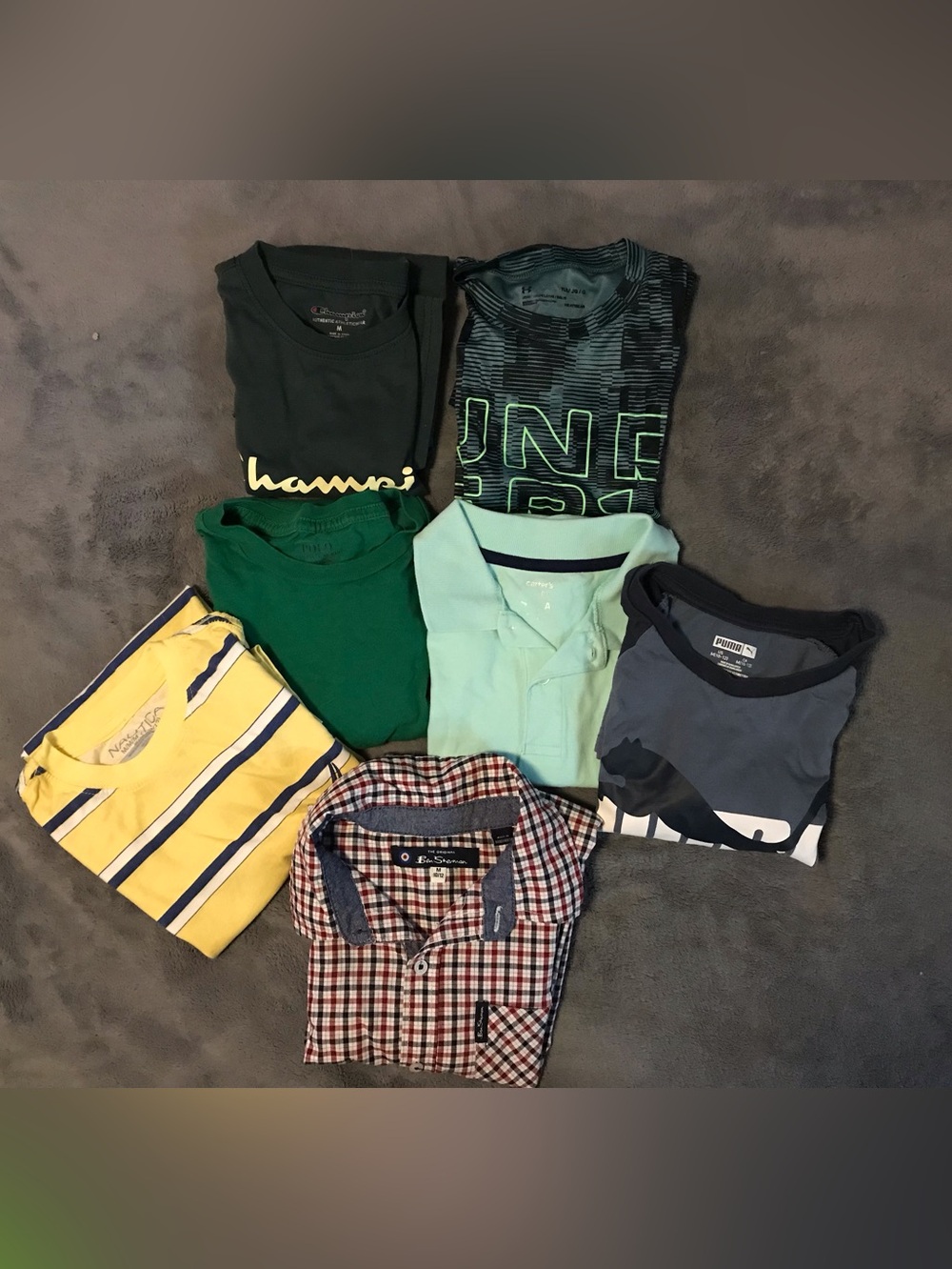 7 Shirts Boys Bundle Sz 10/12 EUC